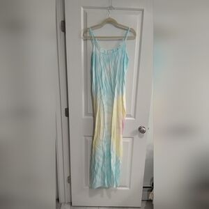 Beautiful pastel beachy sundress maxidress size large